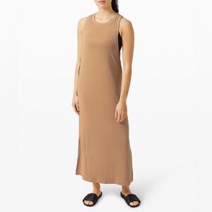Lululemon Ease of It All Dress - colour Beech Wood - Size 2